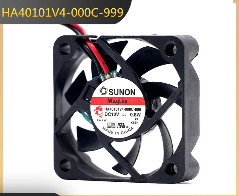 1X 2-pin silent magnetic cooling fan HA40101V4-000C-999 12V 0.8W 4010 4CM - Image 2 of 4