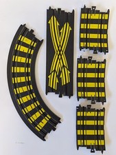 Vintage TYCO Striped Lane Changer B5841, R 1/4 Circle B5877  3 Transition B5879