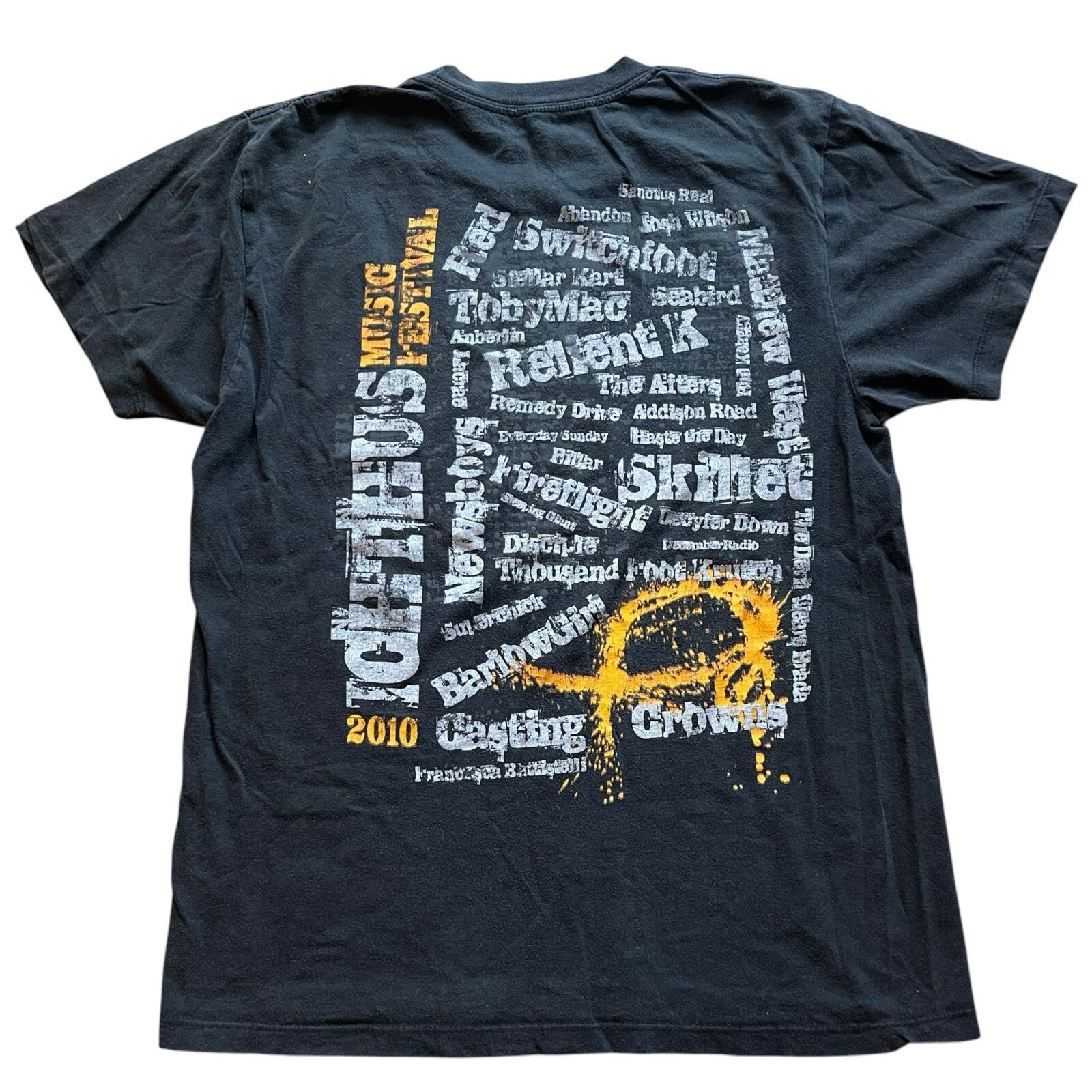 ICHTHUS Christian Music Fest Small Shirt Relient K 2010 Skillet Switchfoot Red