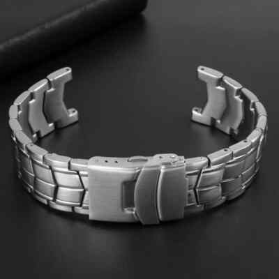 Stainless Steel Watch Strap for CASIO Edifice EF-524 EF524D Silver