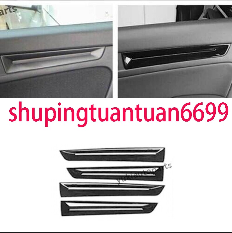 2022-2024 Honda Civic Gloss Black Interior Door Panel Trim Set 4Pcs