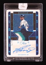 Ken Griffey Jr. 2023 Panini Three and Two Lonestar Patch Autographs #LSSKJ #1/1