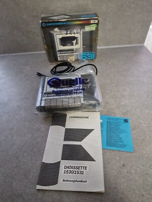 Commodore 1531 Datasette Neuzustand mit OVP und Beschreibung -Seltenheit-