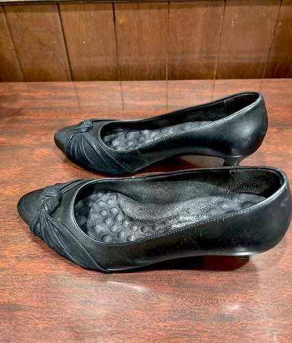 Walking Cradles Womens Isla Black Dress Pumps Heels 9W - Picture 2 of 5