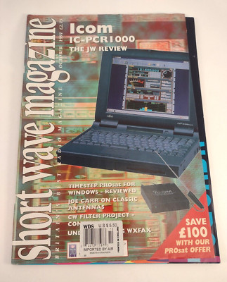 Shortwave Magazine Britain Radio Oct 1997 Antenna Weather Vintage Technology