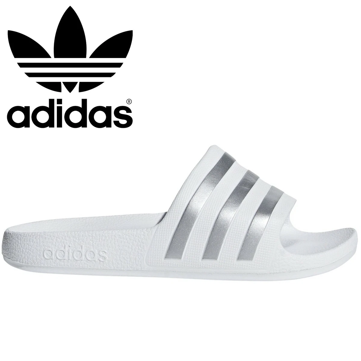 ADIDAS JUNIORS KIDS ADILETTE AQUA SLIDERS SLIDES SANDALS SHOES POOL BEACH SHOWER eBay