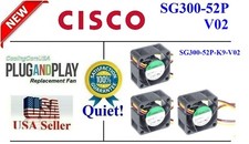 3 ventole di ricambio silenziose per Cisco SG300-52P-K9-V02 18dBA rumore SG300-52P v02