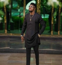 senator mens wear africans men clothing kaftan men shirt and down -black