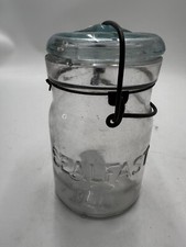 Vintage Seal fast Mason Jar Small Cracks See Photos