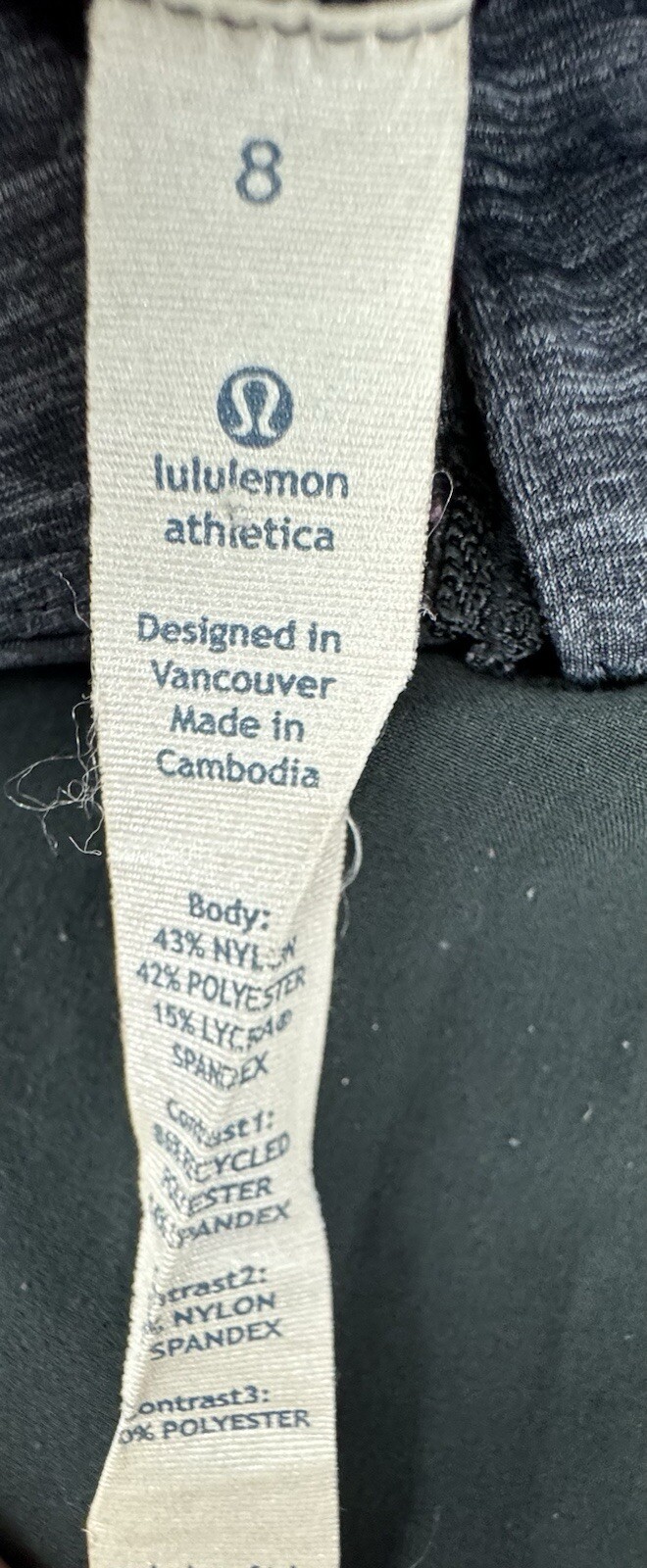 Lululemon Sun Runner Hybrid Pullover Shirt Jacket Sz 8 Black Grey Women’s