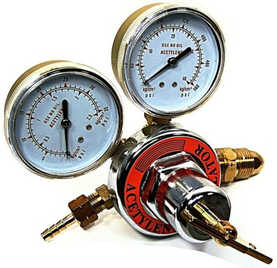 #ad Acetylene Gas Welding Regulator Pressure Gauge Victor Type CGA200 Solid Brass $34.99