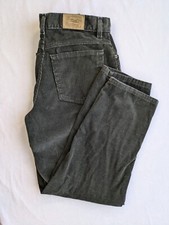 VTG L.L. Bean Pants Green Women's Cords Tapered Leg Petite 6 USA Made