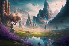 digital image picture photo wallpaper background Desktop Fairy landscapes AI Art