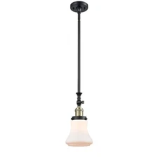 Innovations 1-LT LED Bellmont 6.5" Mini Pendant, BK Brass - 206-BAB-G191-LED