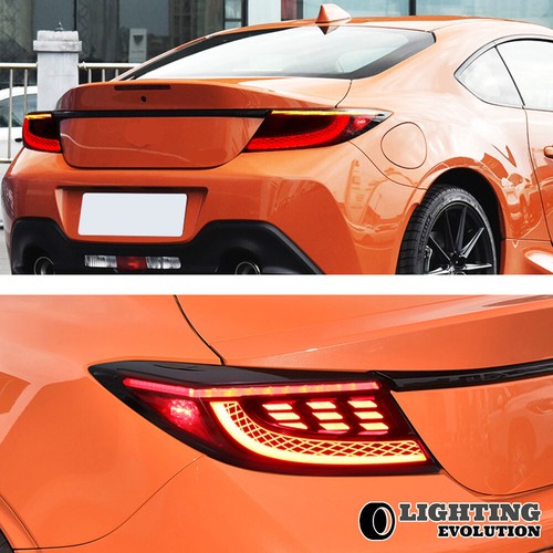 VLAND LED Tail Lights For 22-23 Toyota GR86&Subaru BRZ Red Lens Rear Brake Lamps - Imagen 14 de 16