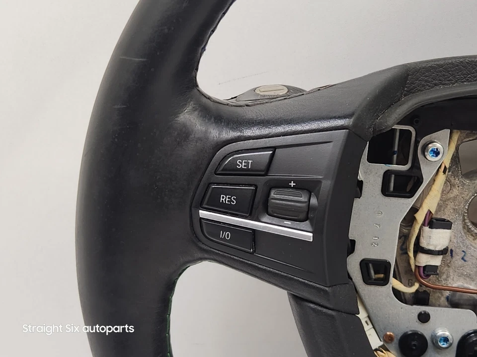 ✅ Volante de cuero negro térmico 11-15 OEM BMW F01 F02 Alpina B7 B7L * Foto 3 de 4