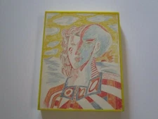 WILLIAM BRUN CUBIST DRAWING AMERICAN SURREALISM POP MODERNISM PORTRAIT ABSTRACT