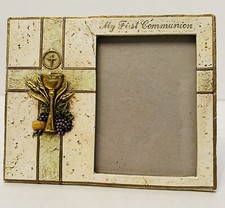 My First Communion Picture Frame Joseph's Studio by Roman Inc Holds 3.5x5 Photo