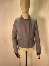 Magee Donegal Tweed Biker Jacket Size 8
