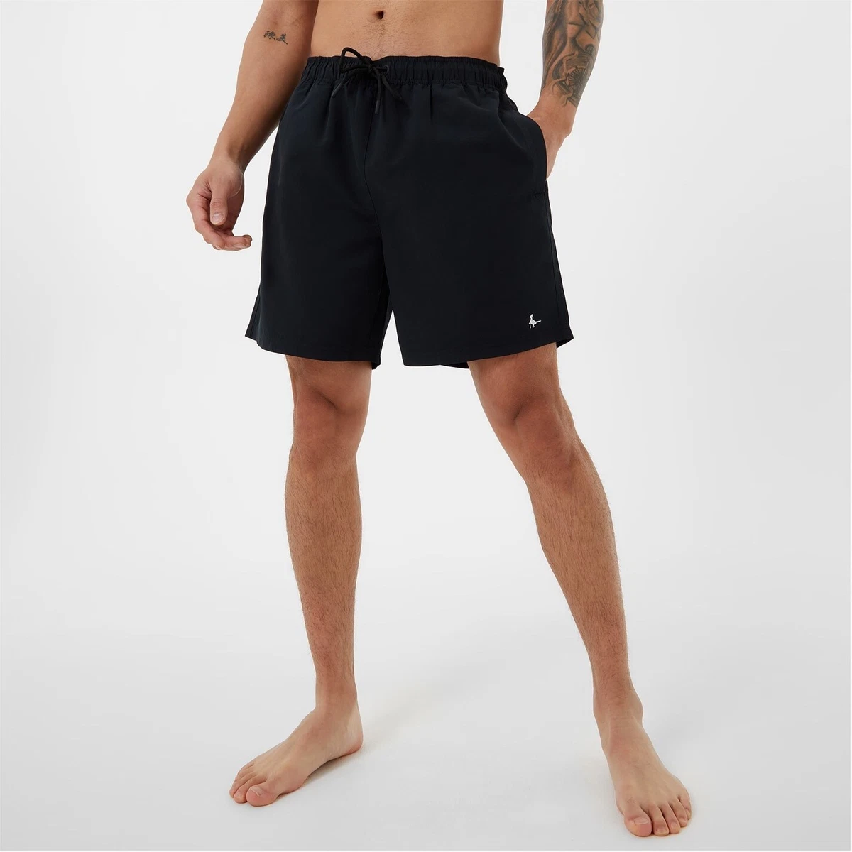 Jack Wills Mens Eco Mid Length Swim Shorts Lightweight Drawstring