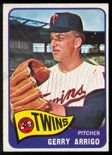 1965 TOPPS OPC O PEE CHEE BASEBALL #39 Gerry Arrigo NM Minnesota Twins Card
