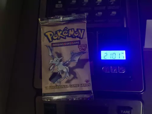 HEAVY? Pokemon  1st EDITION FOSSIL Booster Pack 21.01 GRAMS