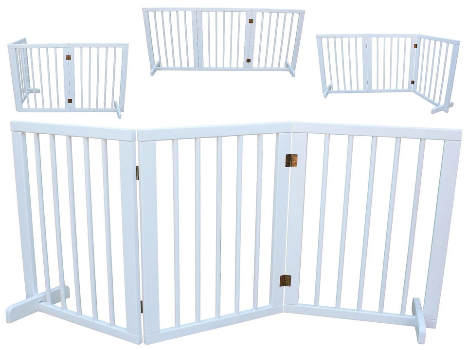 Absperrgitter Treppenschutzgitter Türschutzgitter Hundegitter 150cm massiv 3E - Bild 4 von 4