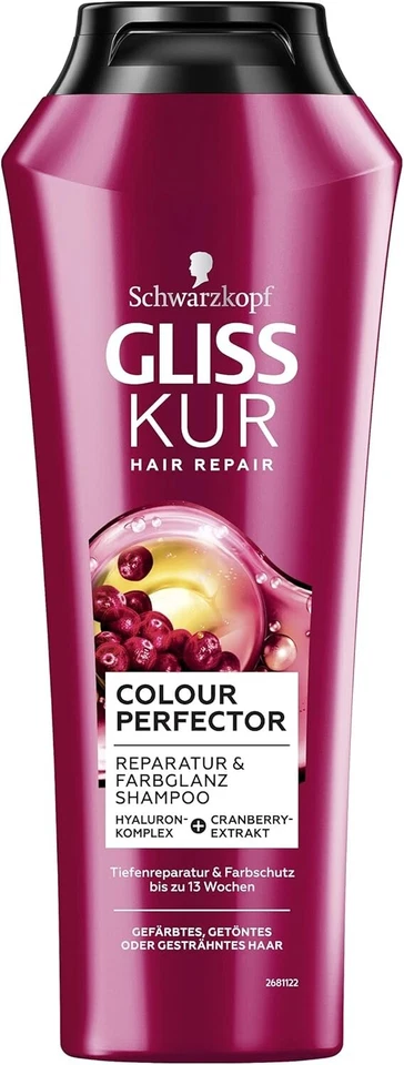 SCHWARZKOPF GLISS KUR Shampoo Colour Perfector 3 x 250 ml - Bild 1 von 1