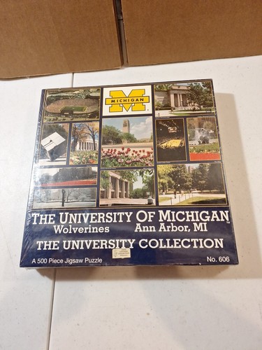 Vtg *N.I.B* University of Michigan Wolverines Jigsaw Puzzle 500 Piece - Picture 8 of 9