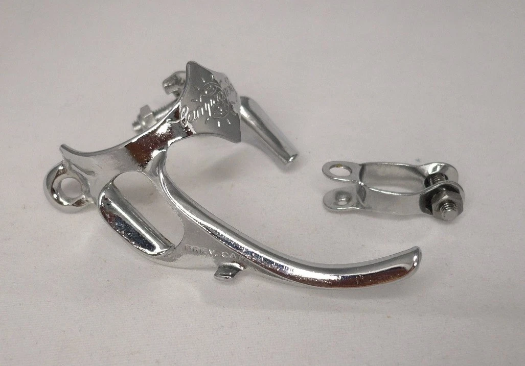 3x Campagnolo NOS Brake Cables & Derosa Guide - Vintage Road Bike Parts, White Sheath, Record