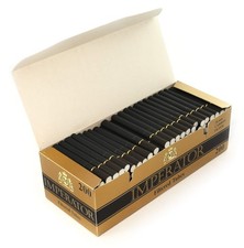Imperator 200 Black Paper Filter Tubes with 20mm 200 Count (Pack of 1), 