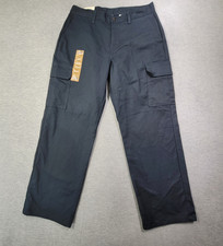 Dickies Pants Mens 32x30 Navy Cargo Relaxed Fit Flex Straight Leg Utility NWT