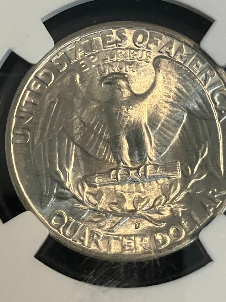 1947-D Washington Silver Quarter  NGC MS65 - Image 3 of 3