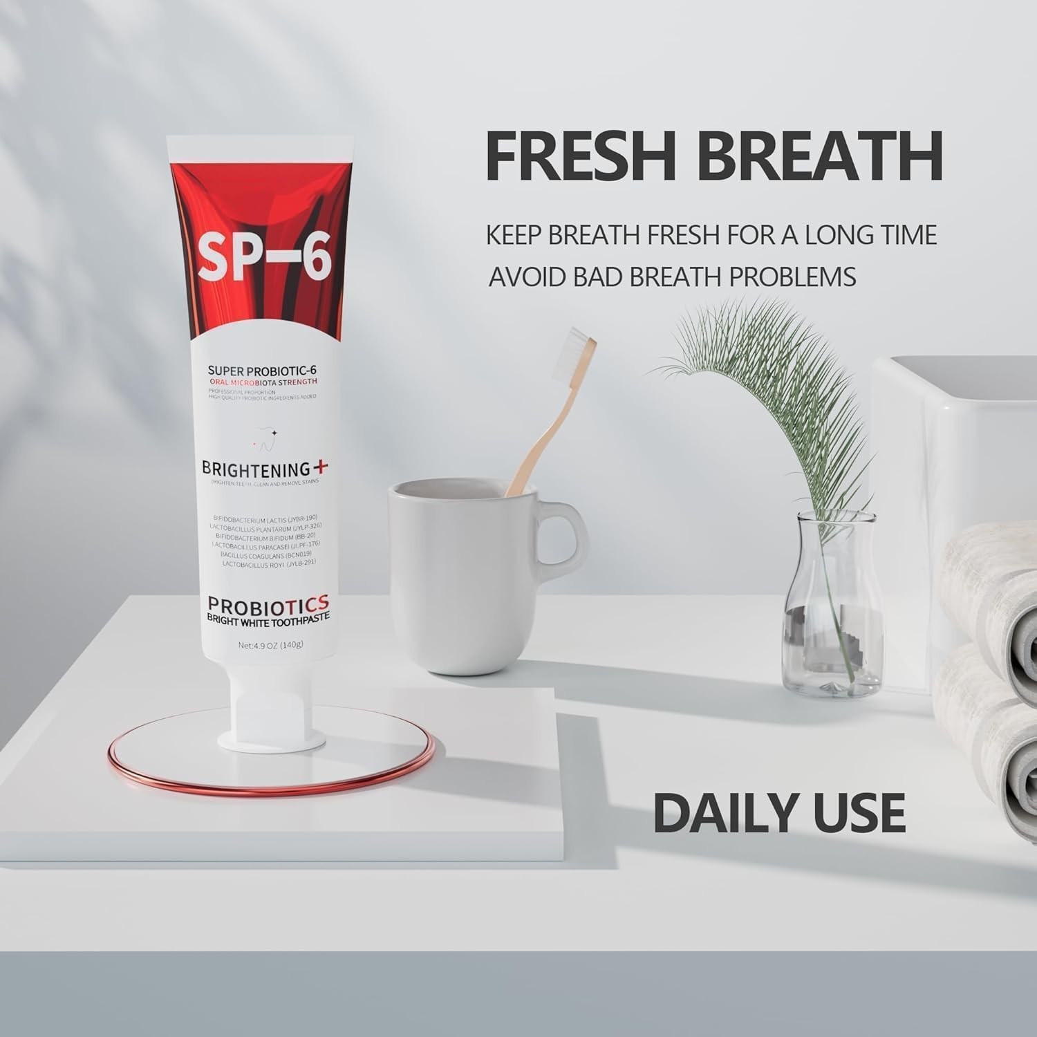 SP-6 Probiotic Toothpaste - Niacinamide Whitening Toothpaste Enhanced Formula...