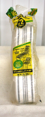 Wellington Re-Web Kit 72 FT  Grey Silver White Black Stripe. Lawn Chair VTG NEW