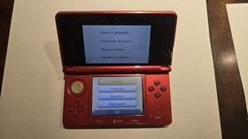 Used Nintendo 3DS CTR-001 Red w/ Stylus Charger & 2GB SD Card