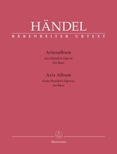 Handel, Opera Arias for Bass, Vocal Score