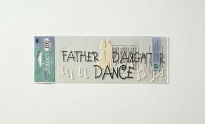VERY VERY RARE - FATHER DAUGHTER DANCE JOLEE'S BEAUTIFUL WEDDING 3D STICKERS