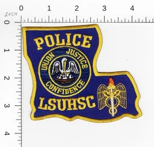 LSU LSUHSC LOUISIANA (SEE DESC FOR COLOR) COLLECTIBLE POLICE EMBROIDERED PATCH