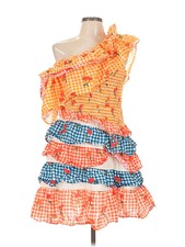 FARM Rio for Anthropologie Women Orange Cocktail Dress L