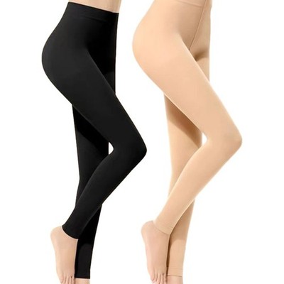 Moderne und elegante Damen Elastische Kompressionsstrumpfhose Leggings mit blanken Beinen