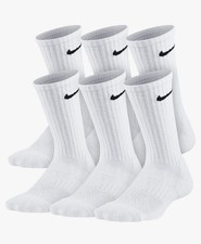 Nike Kids Dri-Fit Performance Crew Cushioned Training Socks Sz XS 5-7 6 Pack NWT