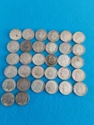(Lot Of 32) 1940s-1964 Roosevelt 90% Silver Dimes - Circulated-Ungraded-NO Mints