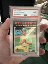 1971 Topps Baseball - #20 Reggie Jackson Athletics EXMint EXMT PSA 6
