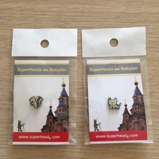 SuperHeadz in Babylon Pin Badge Pins Squirrel Cat