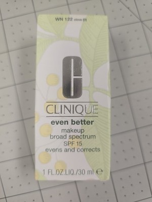 New CLINIQUE Even Better Makeup SPF 15 Evens and Corrects WN 122 CLOVE (D) 1oz
