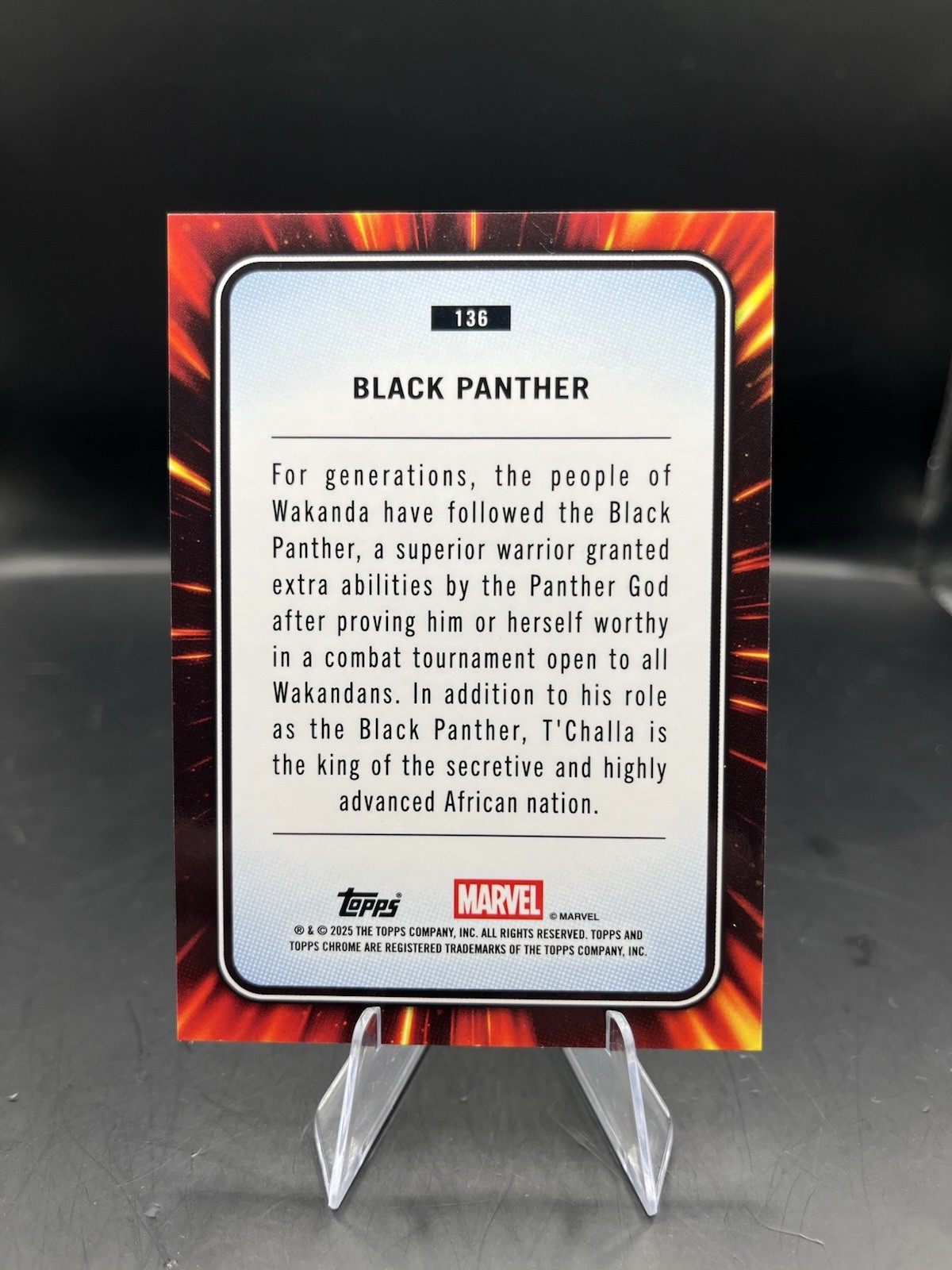 Black Panther 2025 Topps Chrome Marvel Spider Web Refractor Card #/399 thumbnail 2