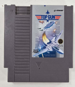 Nintendo NES Game Lot of 4: Tetris, Top Gun, Ice Hockey, Ultimate Basketball