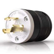 ELEGRP NEMA L6-20P Locking Plug, 20 Amp 3 Wire Generator Twist Lock Plug, Ind...