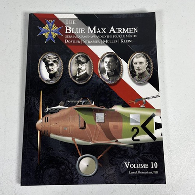 #ad The Blue Max Airmen Vol 10 Bronnenkant 2018 WWI Aviation History Aeronaut Books $29.99